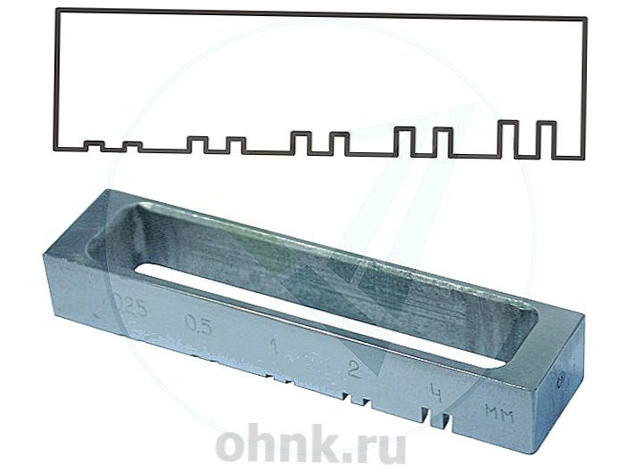 Гребенка для оценки розлива ЛКМ